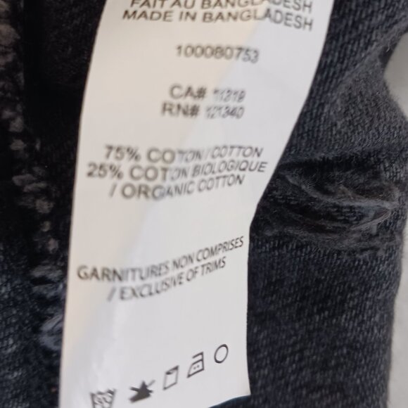 Garage Denim, Mom High Rise, Black, Distressed, Denim Shorts, Size 29, Grunge - Picture 15 of 15